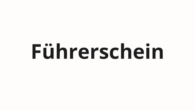 FÜHRERSCHEIN